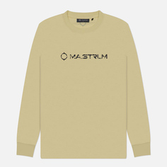 Мужской лонгслив MA.Strum Cracked Logo, цвет жёлтый