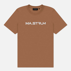 Мужская футболка MA.Strum Logo Chest Print, цвет коричневый, размер XXL