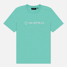 Мужская футболка MA.Strum Cracked Logo, цвет зелёный, размер XL