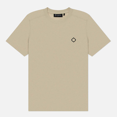 Мужская футболка MA.Strum Oversized Back Logo Print, цвет бежевый
