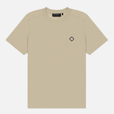 Мужская футболка MA.Strum Oversized Back Logo Print, цвет бежевый, размер XL
