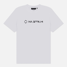 Мужская футболка MA.Strum Cracked Logo, цвет белый, размер XXL