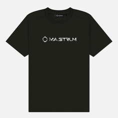 Мужская футболка MA.Strum Cracked Logo, цвет оливковый, размер XL