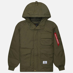 Мужская демисезонная куртка Alpha Industries MA-1 Hunting Mod, цвет оливковый