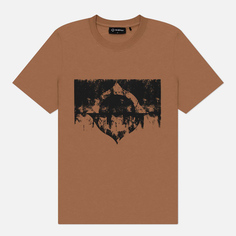 Мужская футболка MA.Strum Grunge Logo, цвет коричневый, размер XL