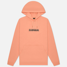 Мужская толстовка Napapijri Box Hoodie Loose Fit, цвет розовый