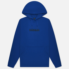 Мужская толстовка Napapijri Box Hoodie Loose Fit, цвет синий, размер L