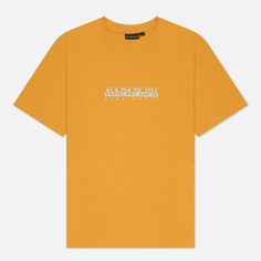Женская футболка Napapijri Box Loose Fit, цвет жёлтый, размер L