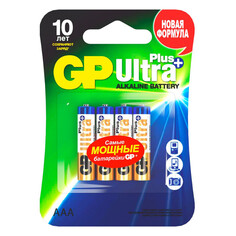Батарейки, аккумуляторы батарейка GP Ultra Plus AAA 4шт