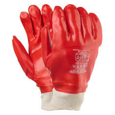 Перчатки, рукавицы перчатки МБС с нитриловым покрытием красные