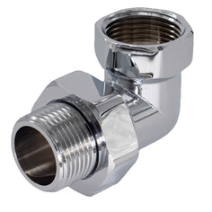 Комплектующие к полотенцесушителям сгон угловой американка для полотенцесушителя СТМ 1" ВР/НР хром STM