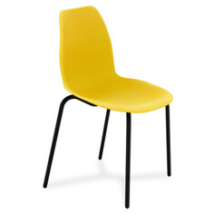 Стулья для кухни стул Sheffilton SHT-ST29/S130 545х555х810мм желтый/черный муар пластик/металл