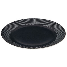 Тарелки тарелка HOMEQUEEN Нуар 26,6см обеденная костяной фарфор черный