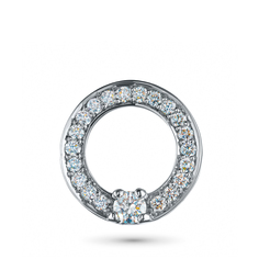 Подвеска из серебра э0612пд07174500_white ЭПЛ Даймонд
