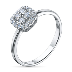 Кольцо из серебра э0612кц04193800_white ЭПЛ Даймонд