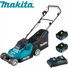 Газонокосилка аккумуляторная Makita DLM382CM2 36 В 38 см АКБ и ЗУ входит в комплект