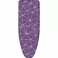 Чехол для гладильной доски Nika ЧПД2/2 130x52 см поролон цвет фиолетовый с линиями на сливовом