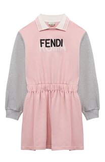 Хлопковое платье Fendi