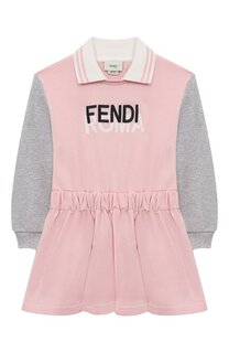 Хлопковое платье Fendi