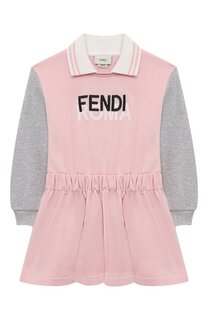 Хлопковое платье Fendi