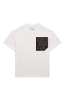 Хлопковая футболка Fendi