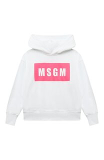 Хлопковое худи MSGM kids