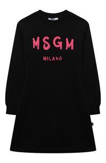 Хлопковое платье MSGM kids