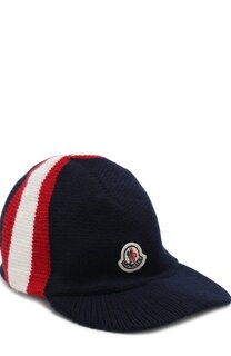 Шерстяная шапка с козырьком Moncler Enfant