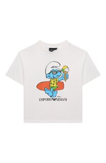 Хлопковая футболка Emporio Armani