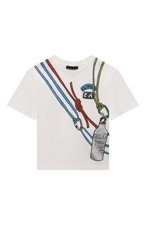 Хлопковая футболка Emporio Armani