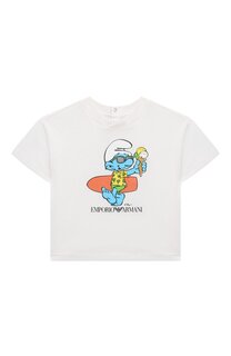 Хлопковая футболка Emporio Armani