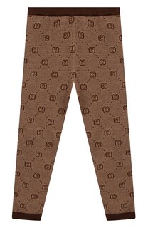 Брюки из шерсти и хлопка Gucci