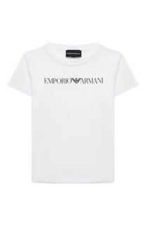 Хлопковая футболка Emporio Armani