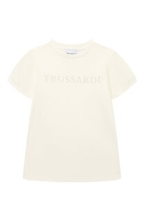 Хлопковая футболка Trussardi junior