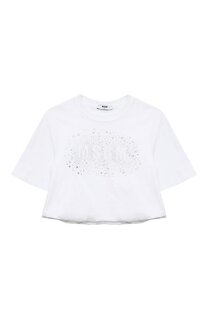 Хлопковая футболка MSGM kids