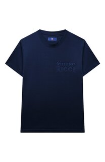 Хлопковая футболка Stefano Ricci Junior