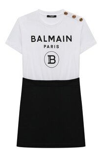 Хлопковое платье Balmain