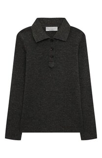 Поло из кашемира и вискозы Brunello Cucinelli