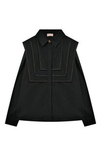 Хлопковая блузка Elisabetta Franchi La Mia Bambina