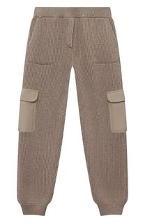 Брюки из кашемира и шерсти Brunello Cucinelli