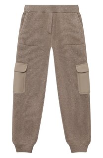 Брюки из кашемира и шерсти Brunello Cucinelli