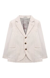 Хлопковый пиджак Brunello Cucinelli