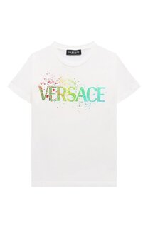 Хлопковая футболка Versace