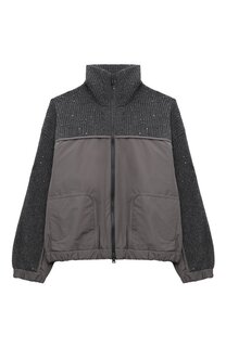 Кардиган из кашемира и шерсти Brunello Cucinelli