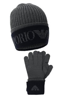Комплект из шапки и перчаток Emporio Armani