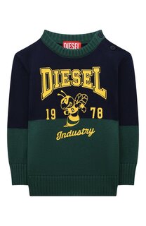 Пуловер из шерсти и хлопка Diesel