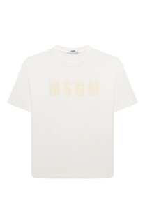 Хлопковая футболка MSGM kids