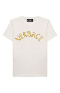 Хлопковая футболка Versace