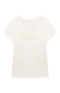 Хлопковая футболка Chloé Chloe