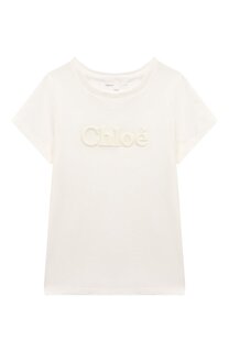 Хлопковая футболка Chloé Chloe